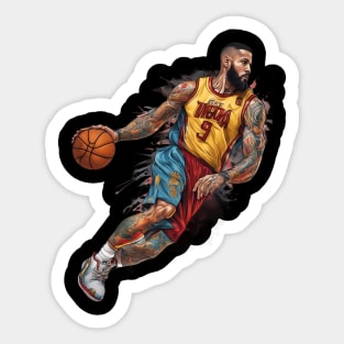 Basketball Dribble Sticker